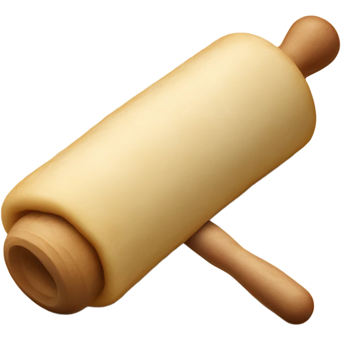 rolling pin and dough emoji