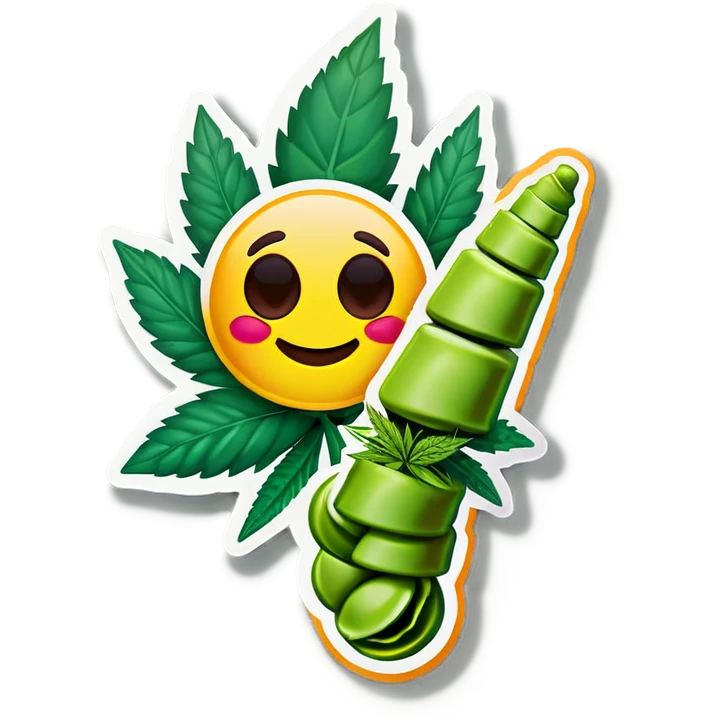 Emoji rolling up weed emoji