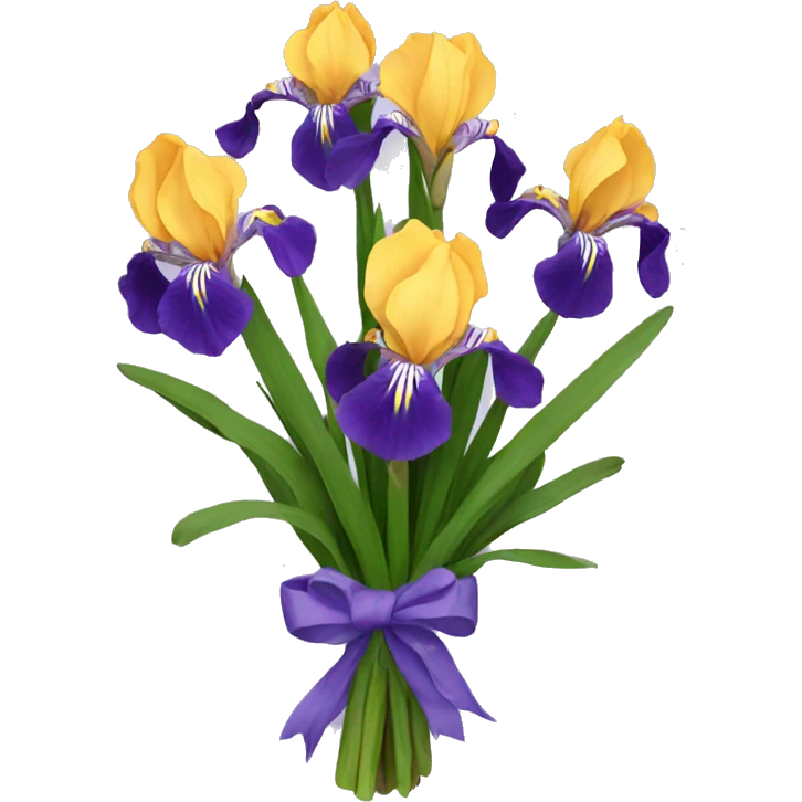 iris bouquet  emoji