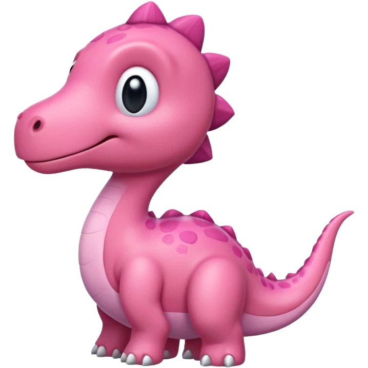 A cute little pink dinosaur  emoji