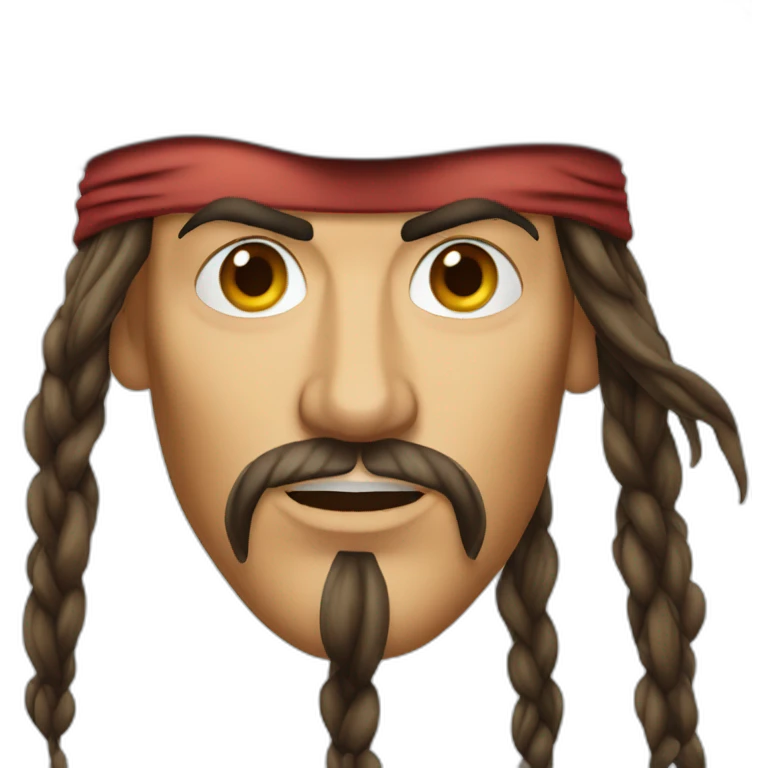 captain jack sparrow face emoji