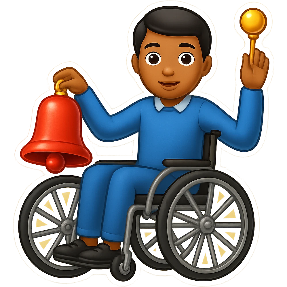 Make the bell yellow, keep the rest unchanged, preserve transparency. emoji