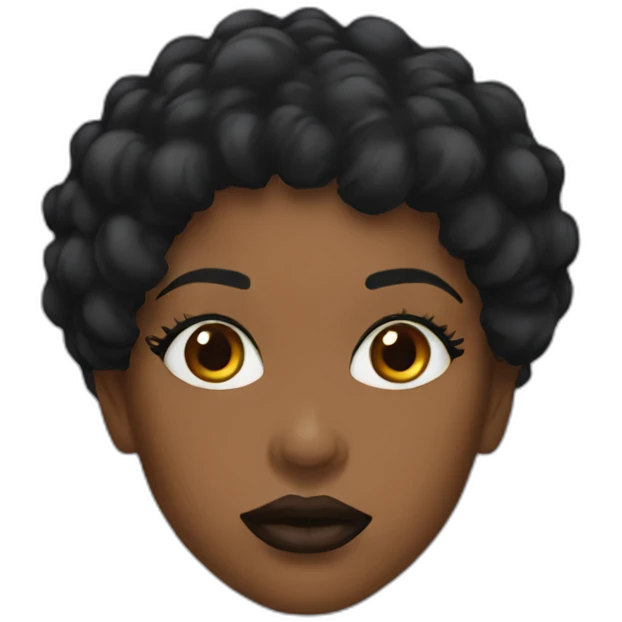 Black women lips emoji