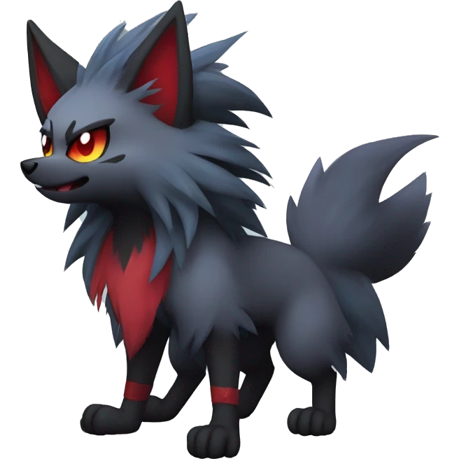 Cool Edgy Zorua-Zoroark-Mightyena emoji