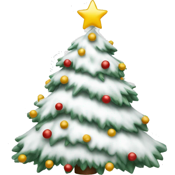 White Christmas tree emoji