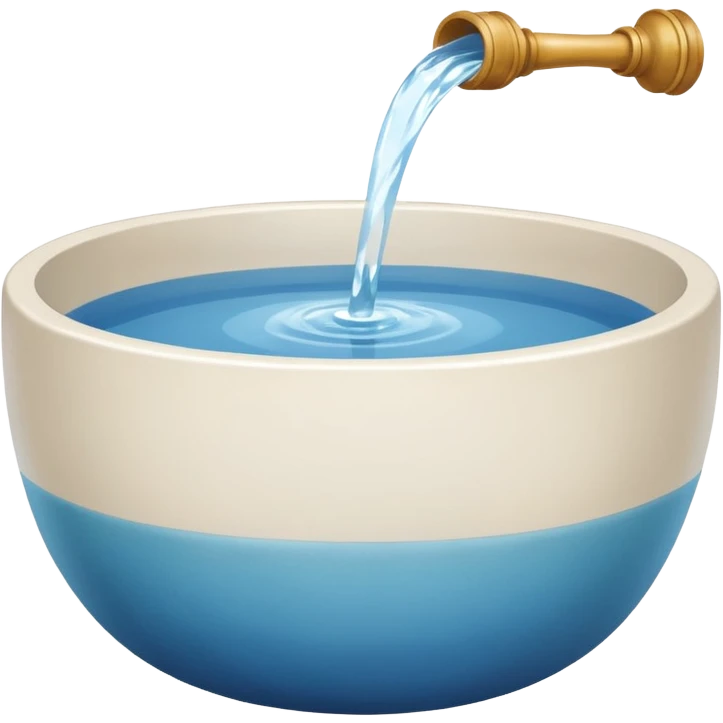 A simple water bowl emoji