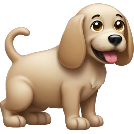 dog pooping emoji