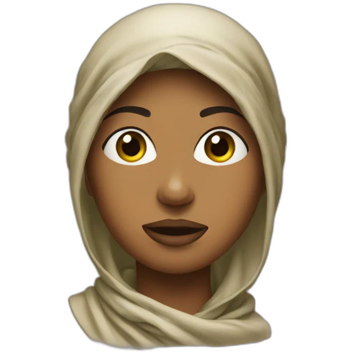 Woman with bandana wrapped on her mouth emoji