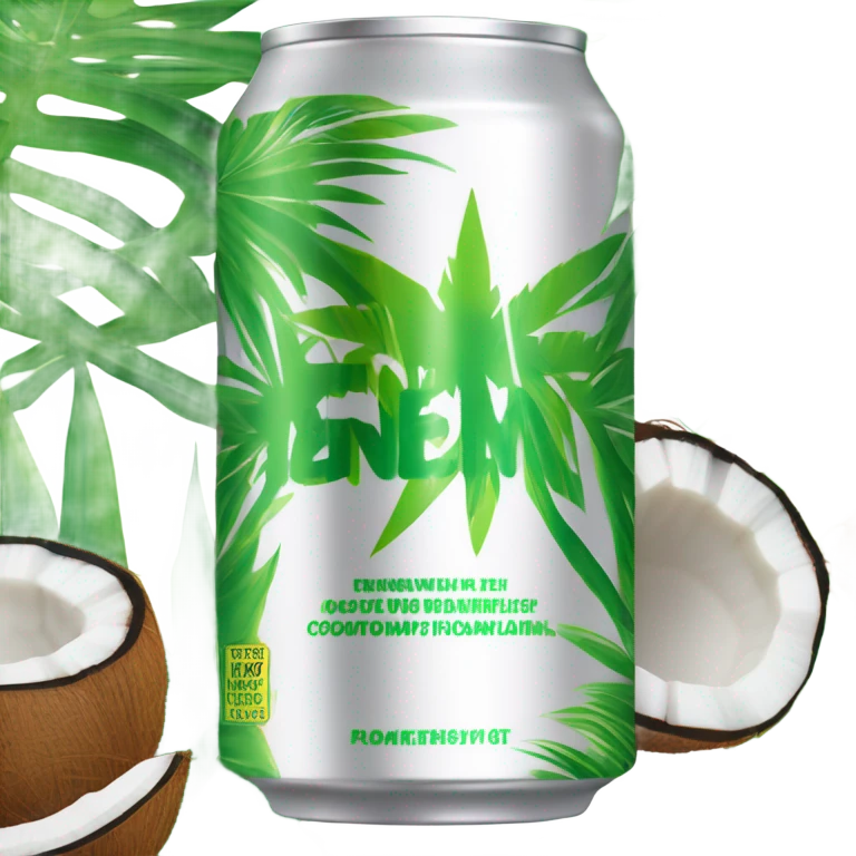 Energy drink coconut pp flavor emoji