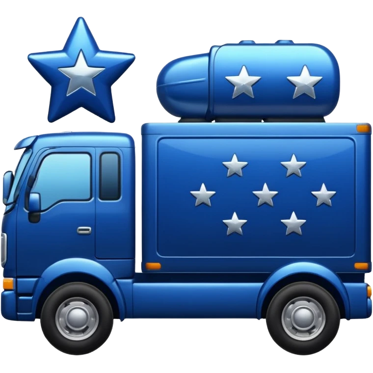 truck with stars emoji