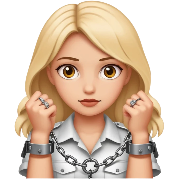 Girl in handcuffs emoji