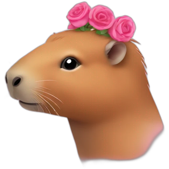 capybara rose emoji