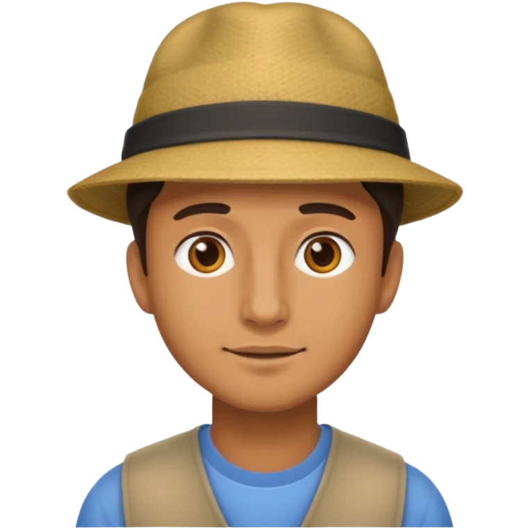 man wearing hat emoji