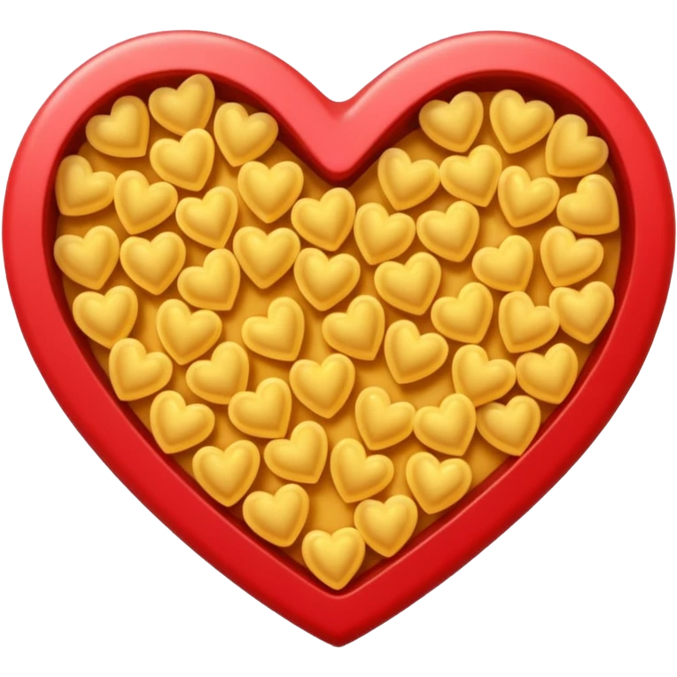 macaroni heart shape emoji