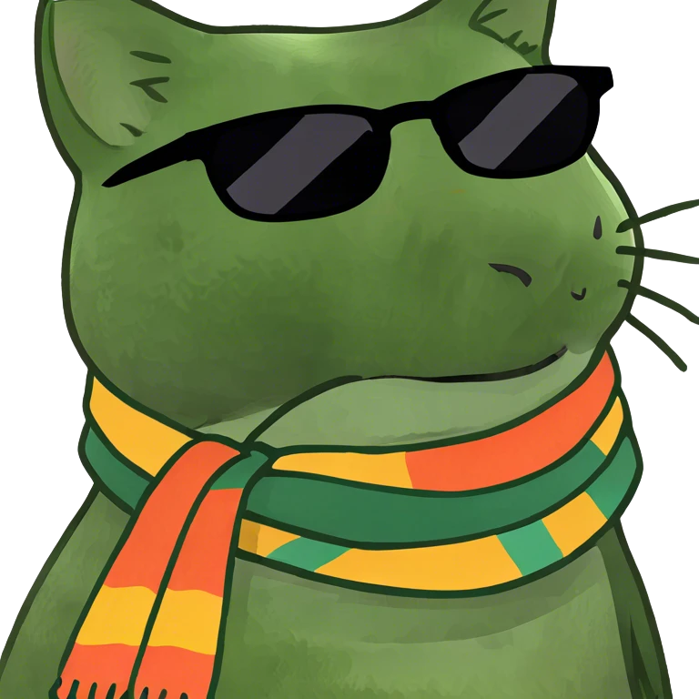 Cat with sunglasses emoji