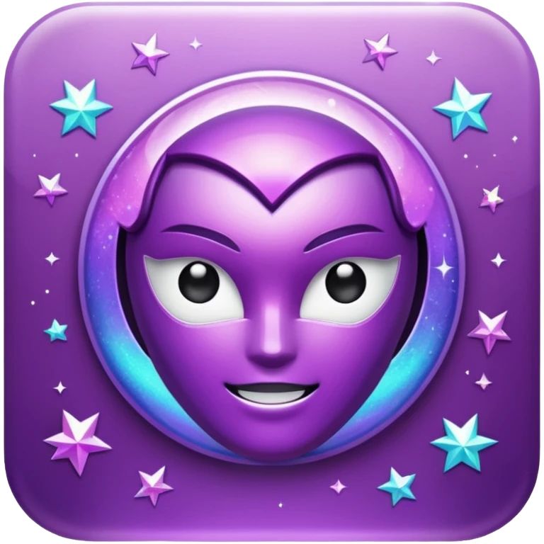glitter purple marvel emoji