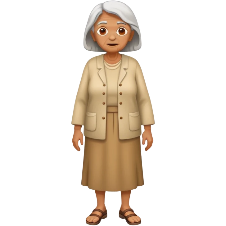 old woman full body standing  emoji