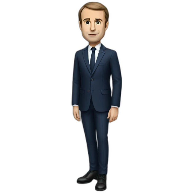 macron french president full body emoji