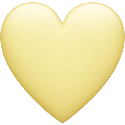 Pastel yellow heart  emoji