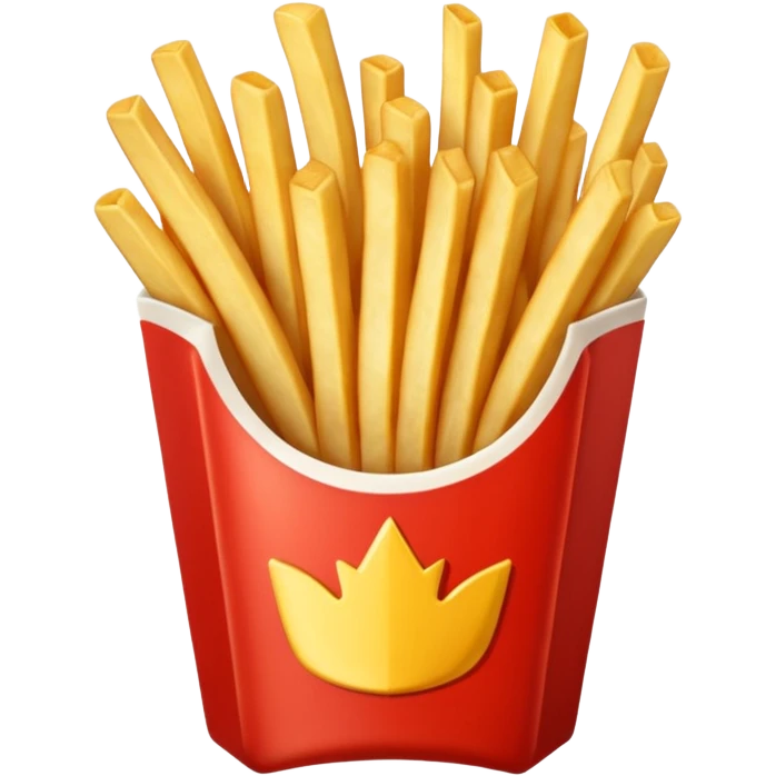 Porzione di patatine media (senza faccina) emoji