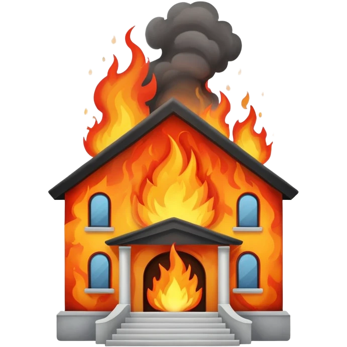 school on fire  emoji