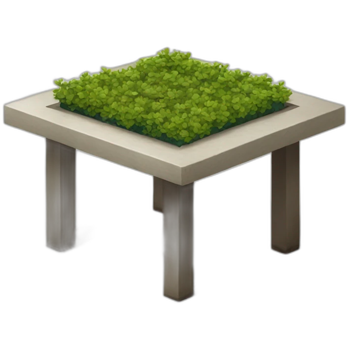 square garden table emoji