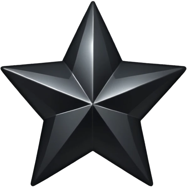Black Half Star emoji