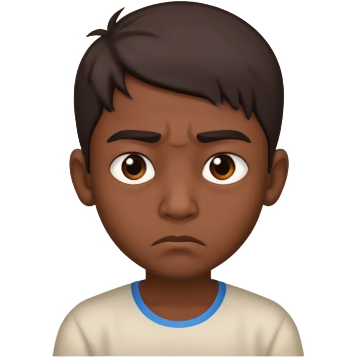 an ugly Indian boy emoji
