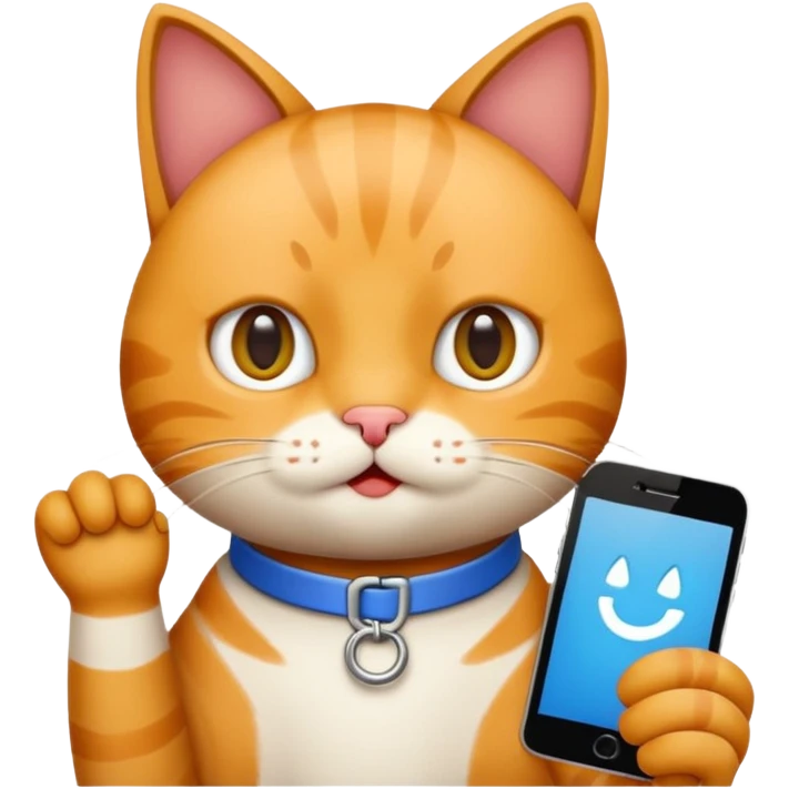 A Cat saying task is done. emoji