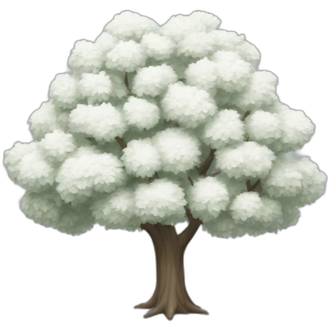 White tree emoji