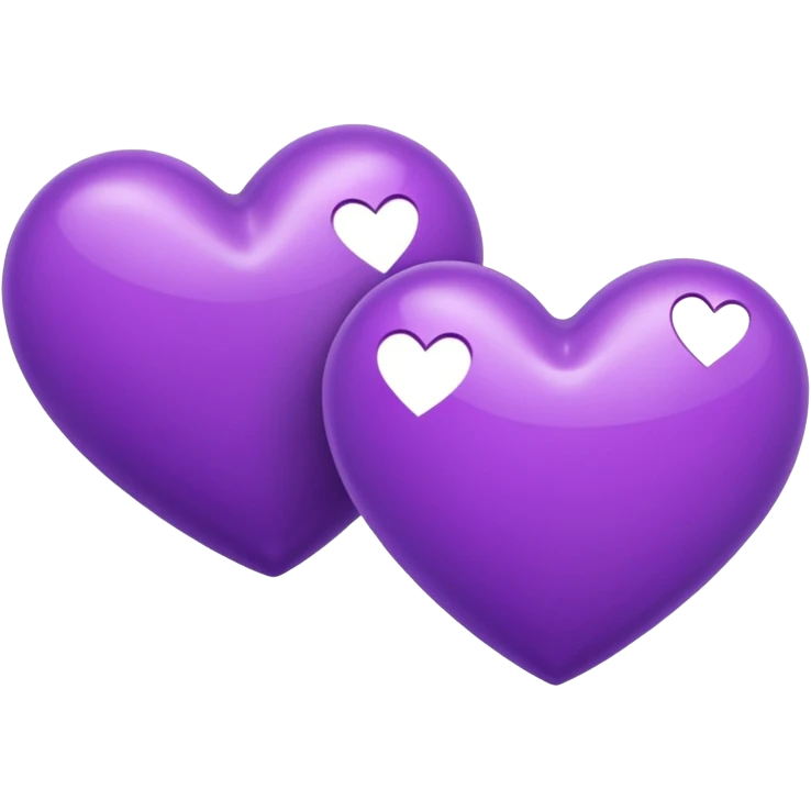 Two purple hearts  emoji