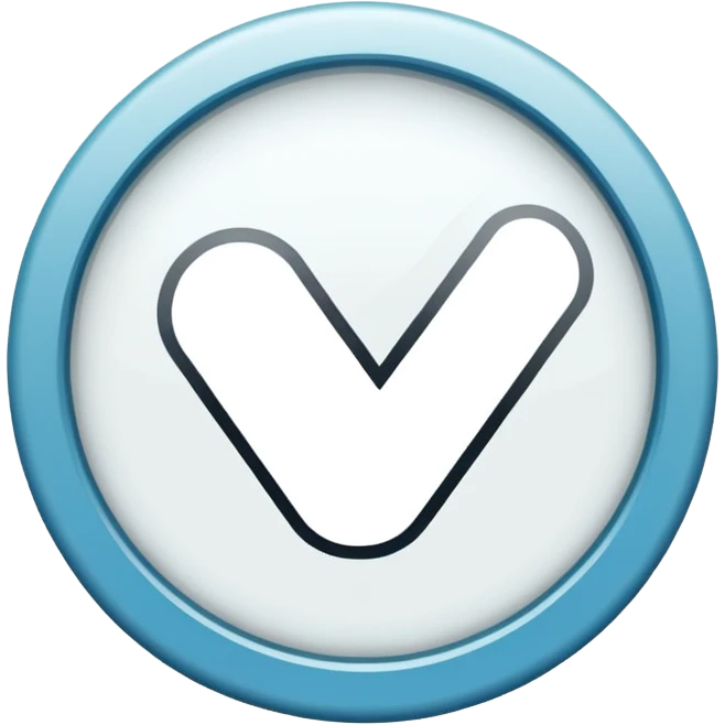 a white  verification checkmark emoji