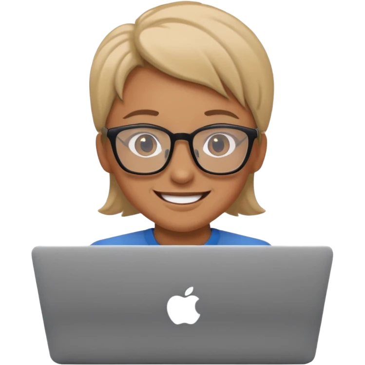 make an emoji of a developer behind laptop emoji
