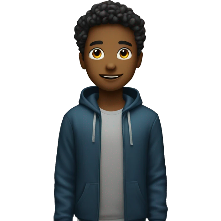 young man stand in the universe  emoji