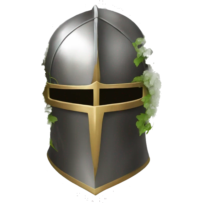 paladin helmet covered in vines emoji