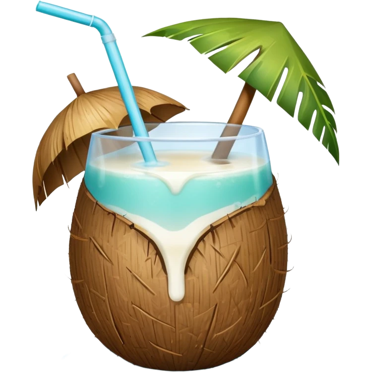 conut drink summer vibe emoji