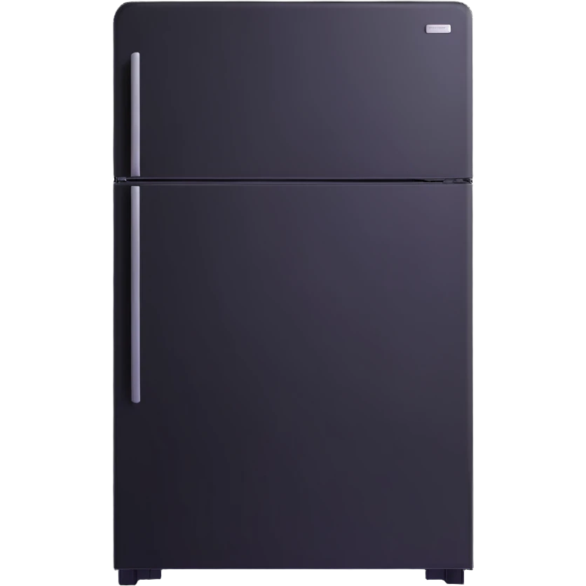 refrigerator with digital screen emoji