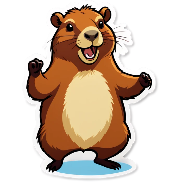 Capybara dancing emoji