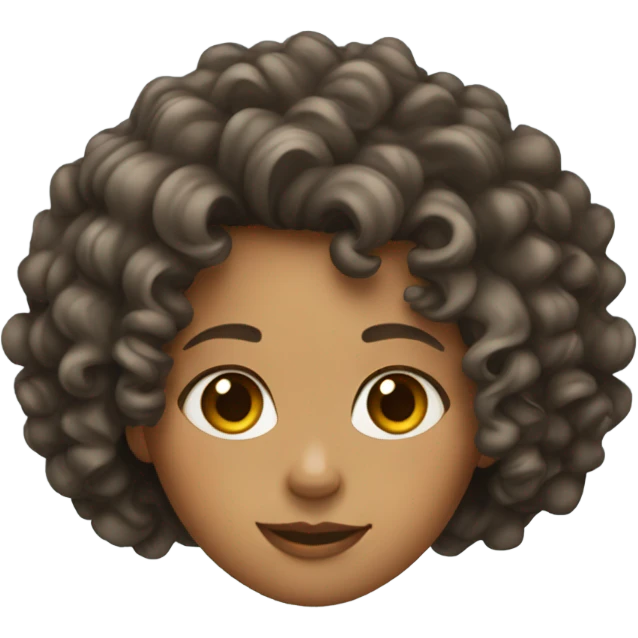Curly haired girl emoji
