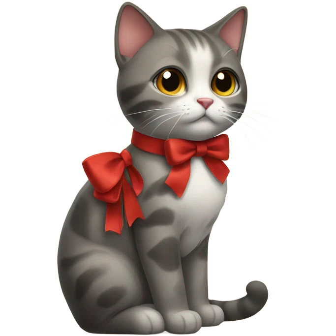 cat with a bow emoji