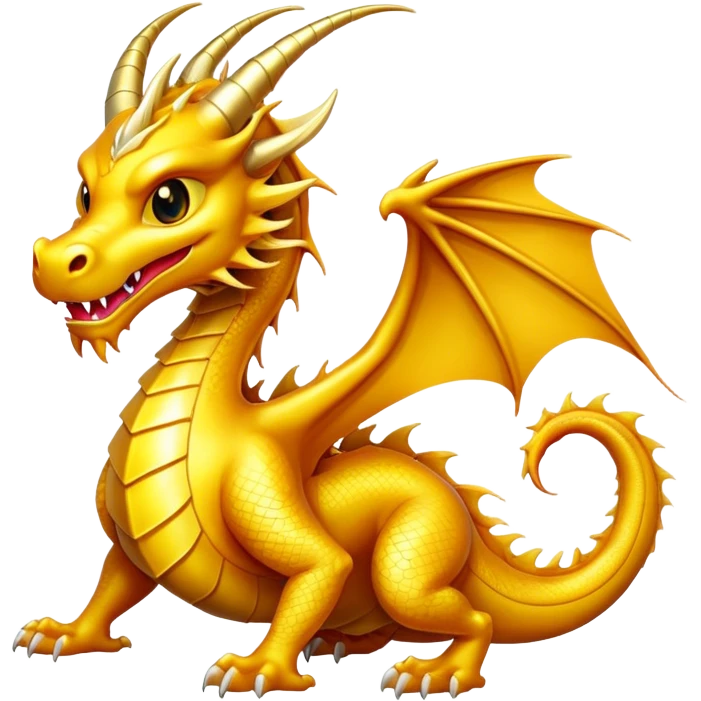 Golden dragon emoji