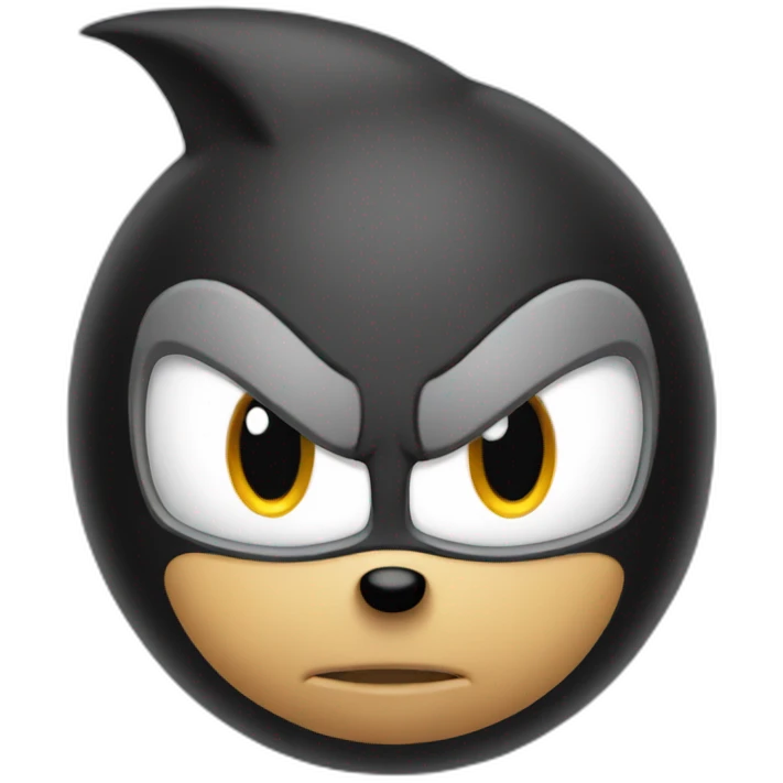 black sonic emoji