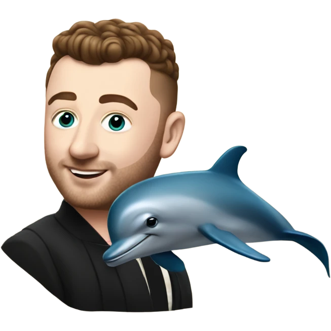Sam Smith with a dolphin emoji