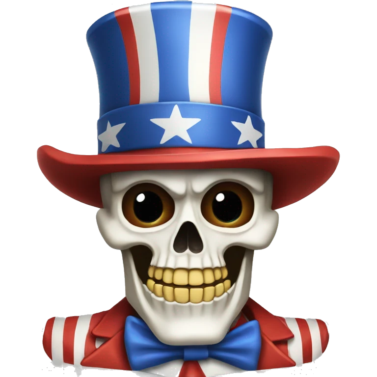 Uncle sam skeleton  emoji