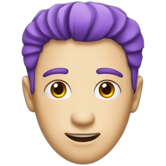 Broken violet heart  emoji