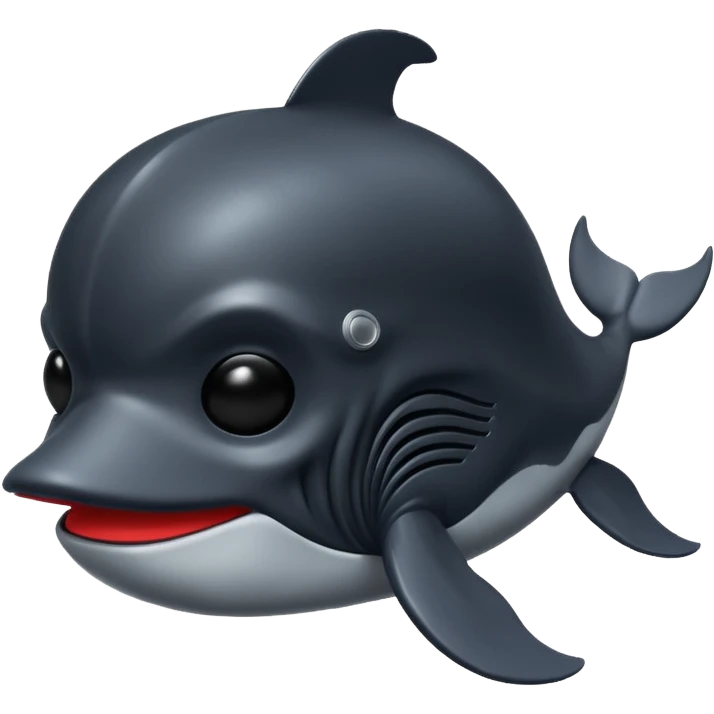 Une baleine avec le masque de dark vador emoji
