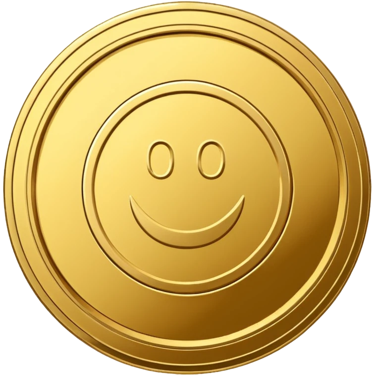 golden coin dollar emoji
