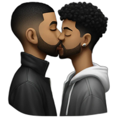drake kissing 21 savage emoji