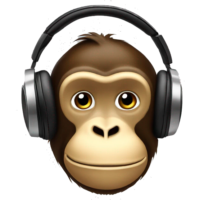 monkey banana headphones
 emoji