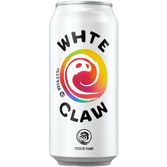 White claw seltzer can emoji
